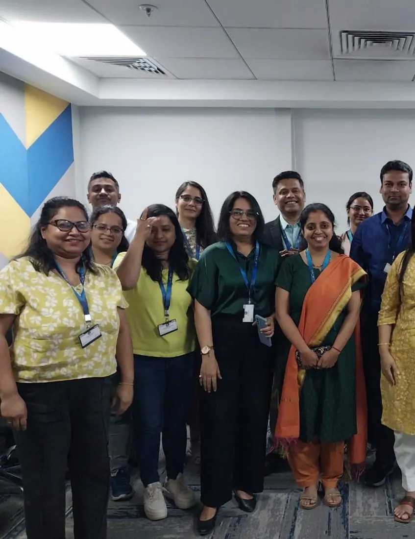 Participants at the end of a communication workshop